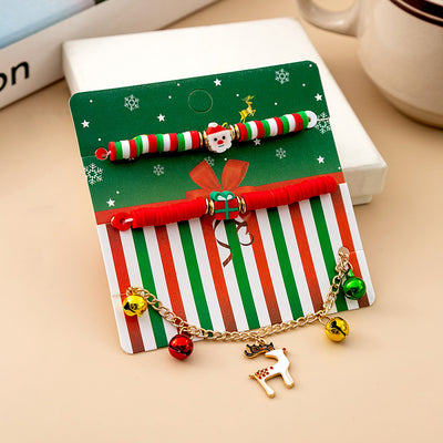 Christmas Deer Bell Bracelet