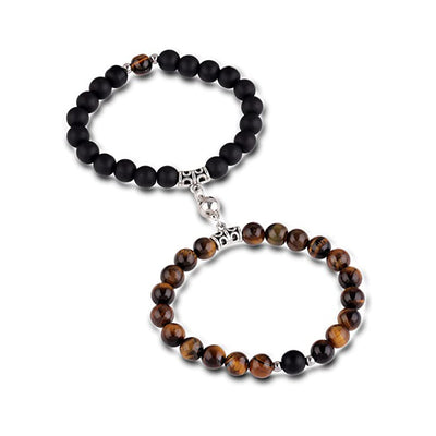 Couple Bracelet Magnetic Distance Couple Bracelet Design Sense Love Magnetic Buckle Couple Bracelet One Pair