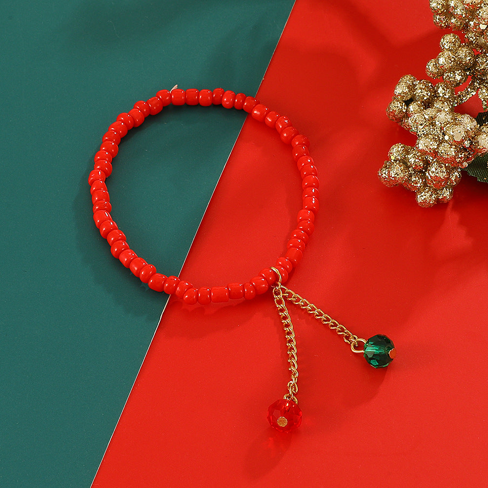 Christmas  Snowflake Bells Bracelets Set