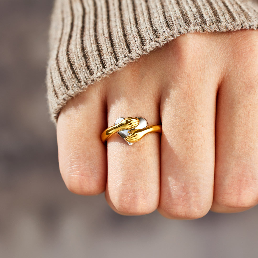 🔥 50% OFF FOR 2nd Item 🎁Feel My Love Hug Heart Ring