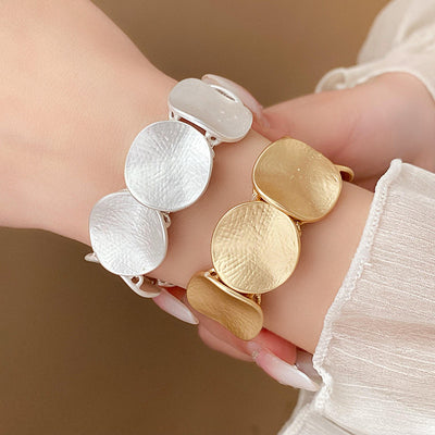 Metal Wind Circular Elastic Bracelet