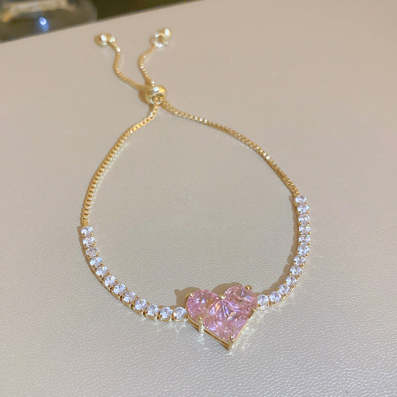 Zircon Heart Bracelet