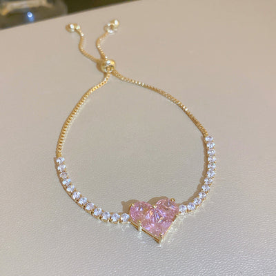 Zircon Heart Bracelet