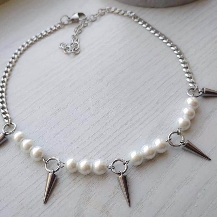 Pearl Nail Necklace