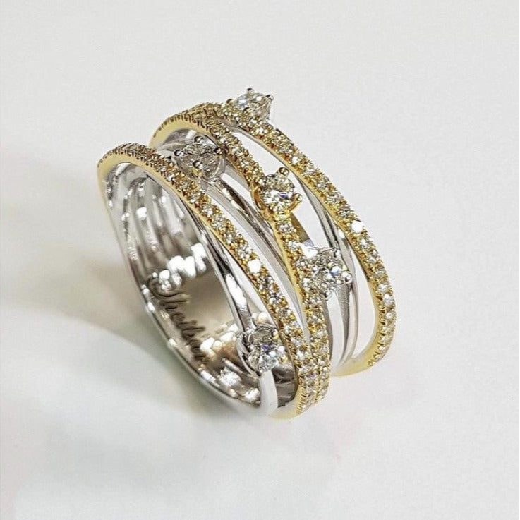 Cross Color Coded Ring