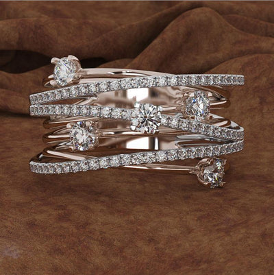 Cross Color Coded Ring