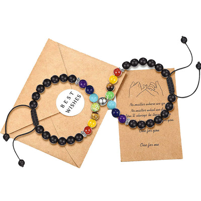 Colorful Stone Weaving Bracelet Couple Bracelet