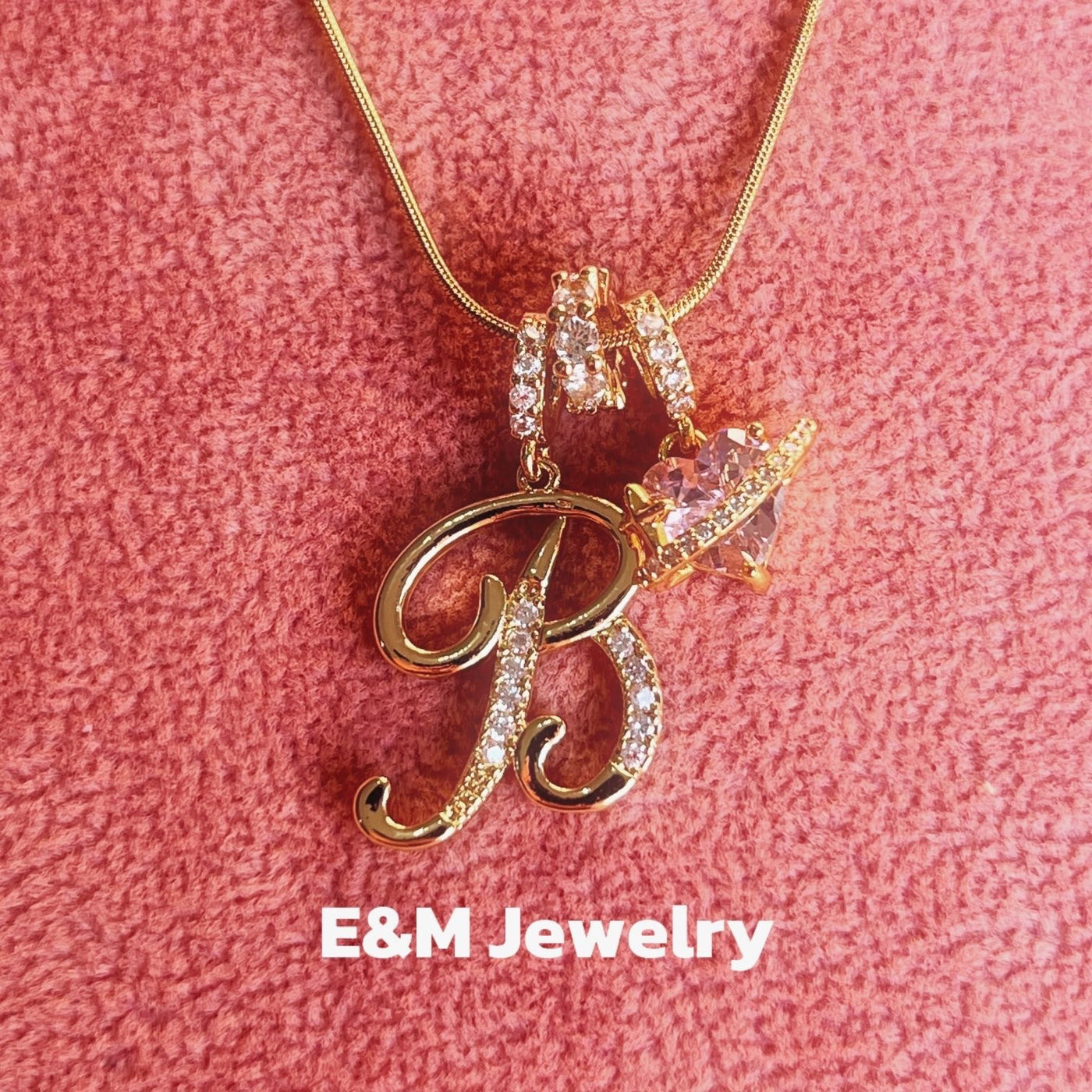 Personalized Custom 18K Gold Plated Alphabet Necklace, Artistic Design Name Necklace, Fashionable Exquisite Gift for Women and Girls