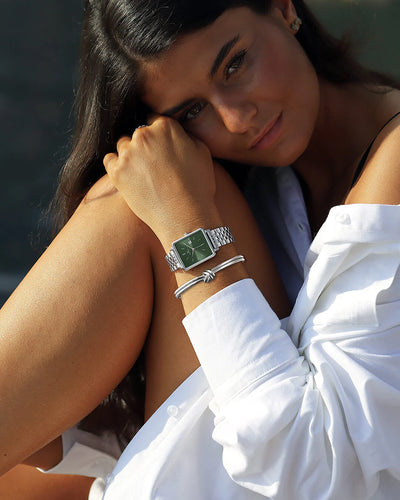 Dual Knot Bangle Polished
