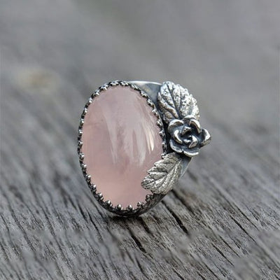 🔥Last Day 49% OFF🎁Retro Rose Pink Crystal Ring