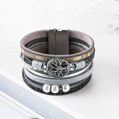 Hollow Life Tree Multi Layer Bracelet