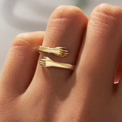 Bonus Daughter - I Didn't Give You Gift of Life - 925 Sterling Silver Hug Ring