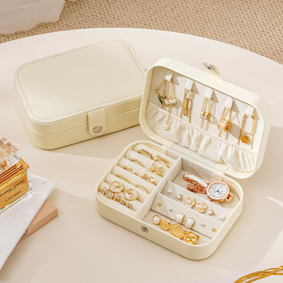 Travel Portable Zipper Jewelry Box