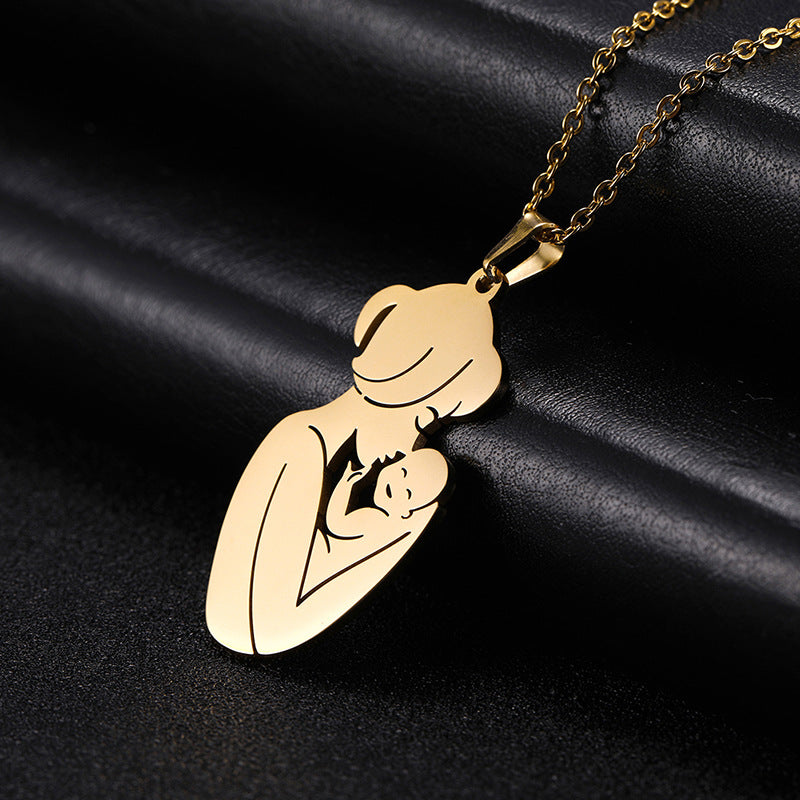 Mom And Baby Necklace