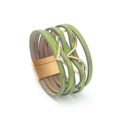 Colorful Multi-layer Leather Bracelets