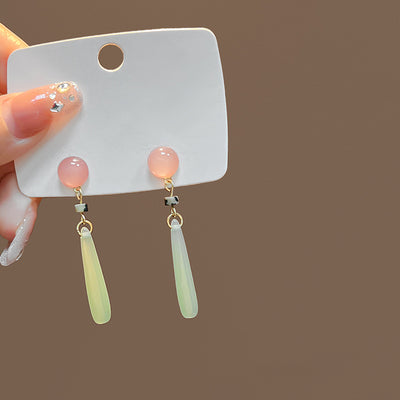 Water Drop  Marrow Glass  Earrings
