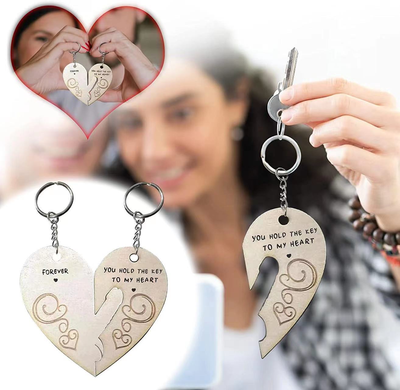 🔥Last Day 49% OFF🔥You Hold The Key to My Heart & Forever Couple Keychain