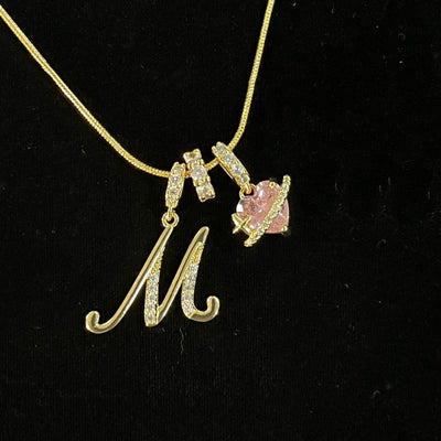 Personalized Custom 18K Gold Plated Alphabet Necklace, Artistic Design Name Necklace, Fashionable Exquisite Gift for Women and Girls