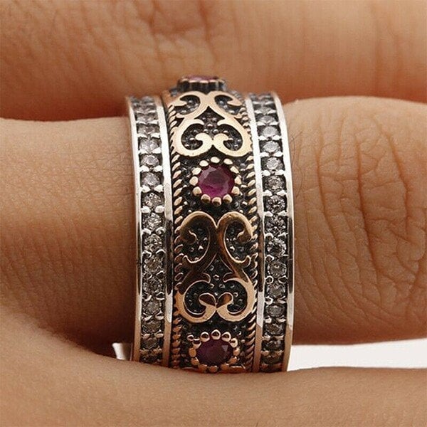 🔥Last Day 49% OFF🎁Antique Boho Gemstone Ring