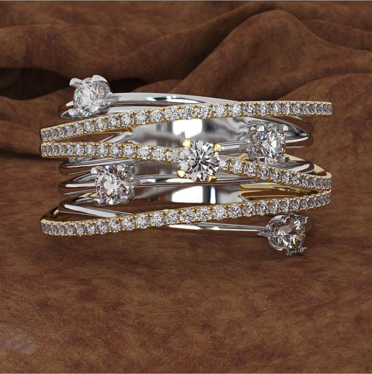 Cross Color Coded Ring