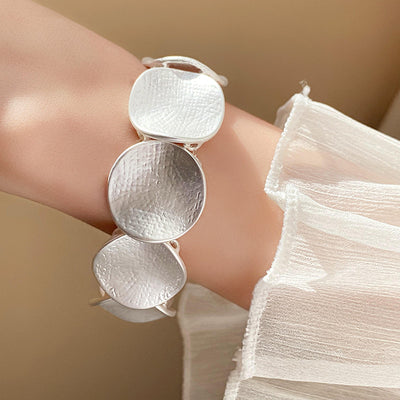 Metal Wind Circular Elastic Bracelet