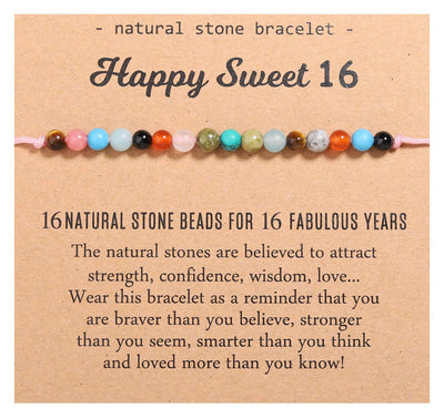 Natural Healing Crystal Birthday Bracelet Gifts