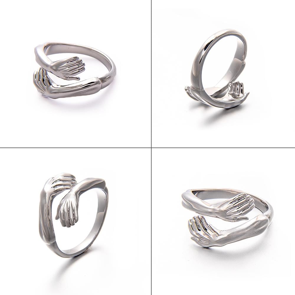 🎁2023-Christmas Hot Sale🎁🤩2023 New Couple Hug Ring💕