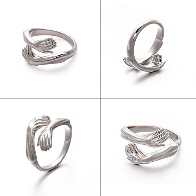 🎁2023-Christmas Hot Sale🎁🤩2023 New Couple Hug Ring💕