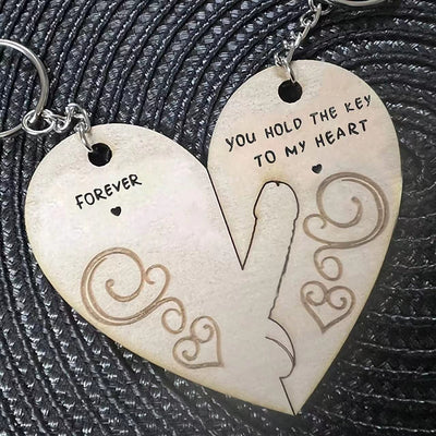 🔥Last Day 49% OFF🔥You Hold The Key to My Heart & Forever Couple Keychain