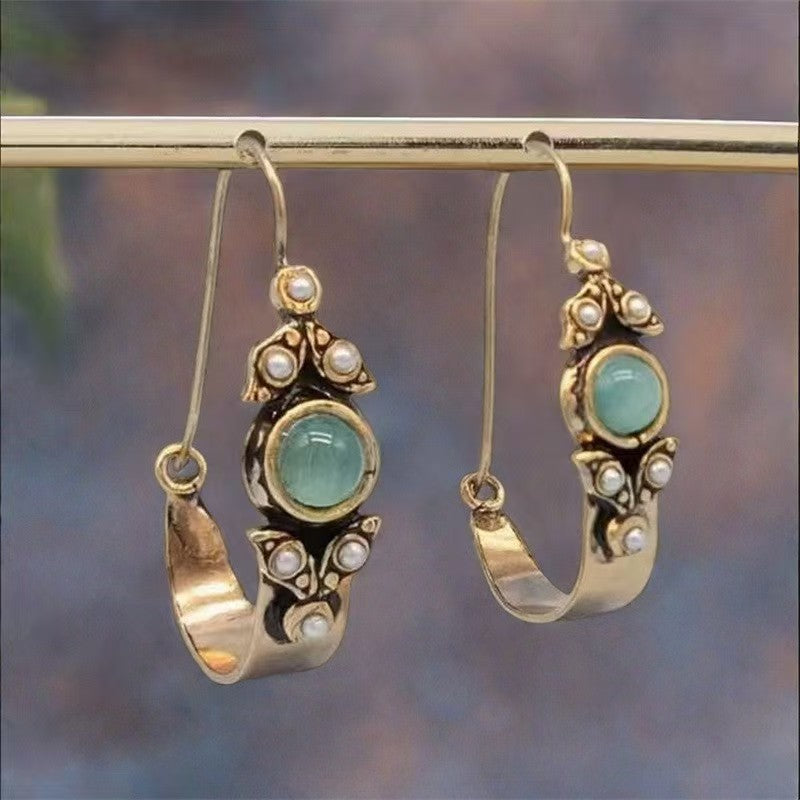 Fashion Retro Ethnic Style Pendant Earrings
