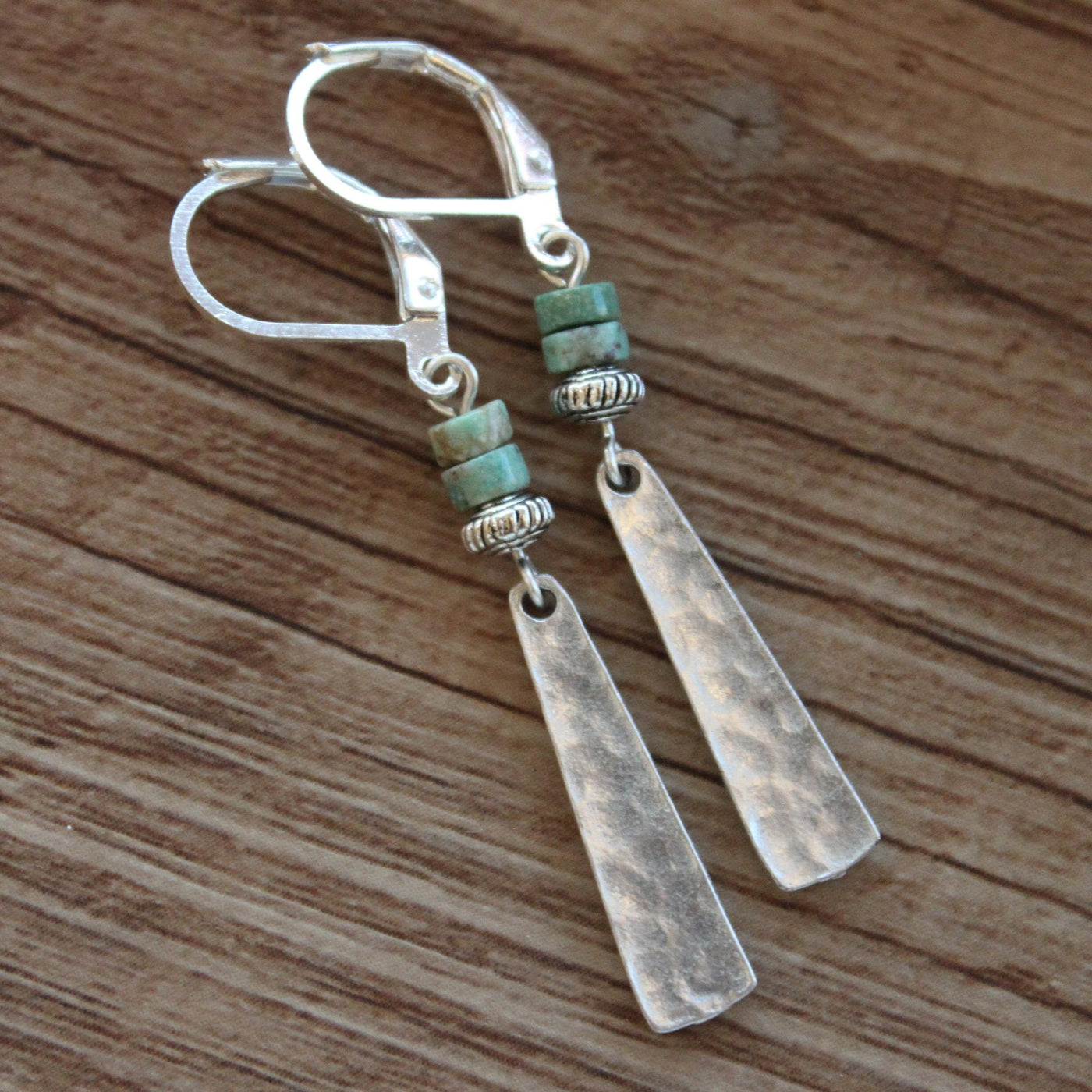 Vintage Turquoise Silver Bobo Earrings