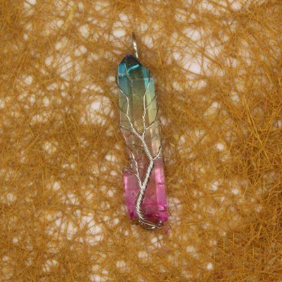 Tree of Life Crystal Stone Necklace
