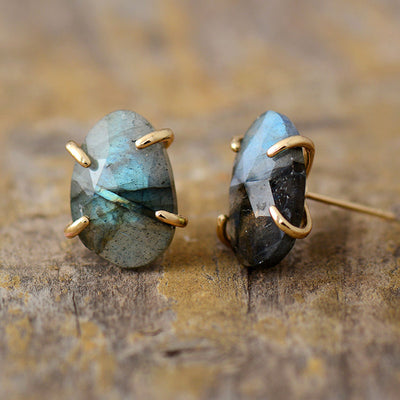 Vintage Natural Stone Earrings