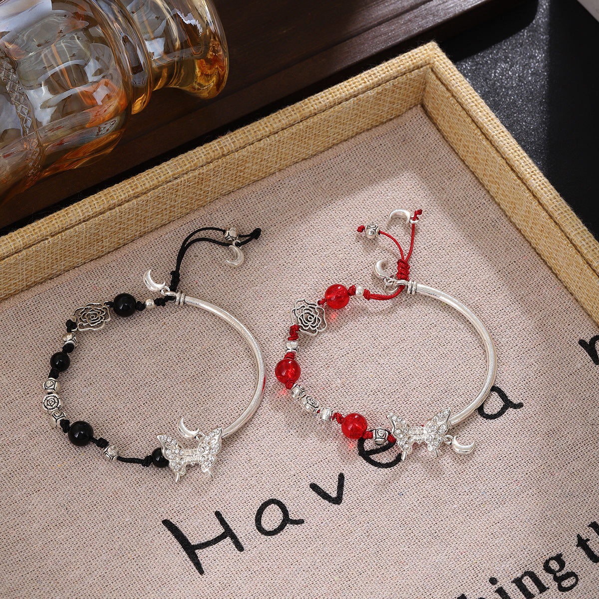 Vintage Butterfly Diamond Bracelet