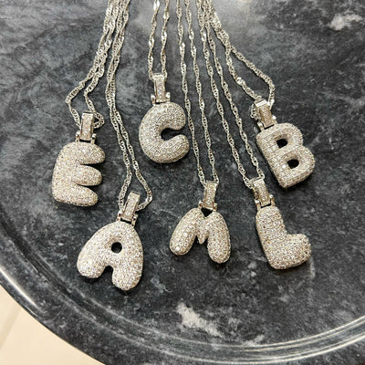 💓🎁2023-Christmas Hot Sale🎁Alphabet Crystal Pendant '18k Gold & Silver Plated'