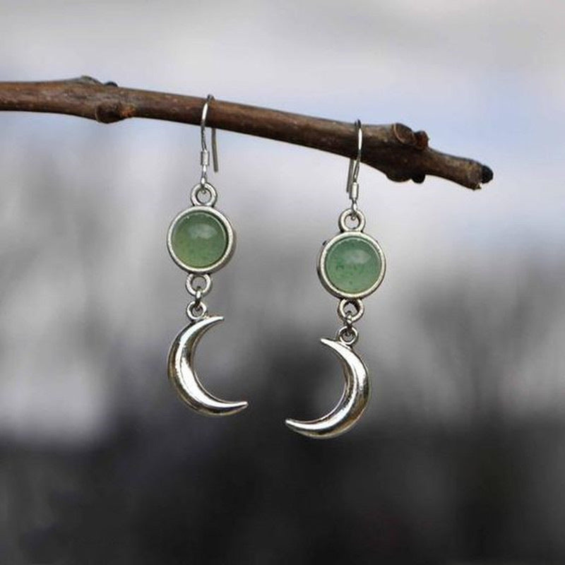 Silver Moon Earrings