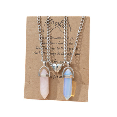 Column Pendant Necklace Couple Magnetic Necklace