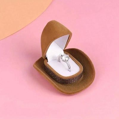 Cowboy Hat Ring Box