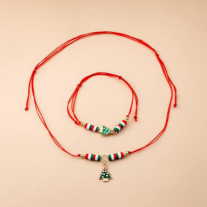 Christmas Oil Drop Bell Necklace