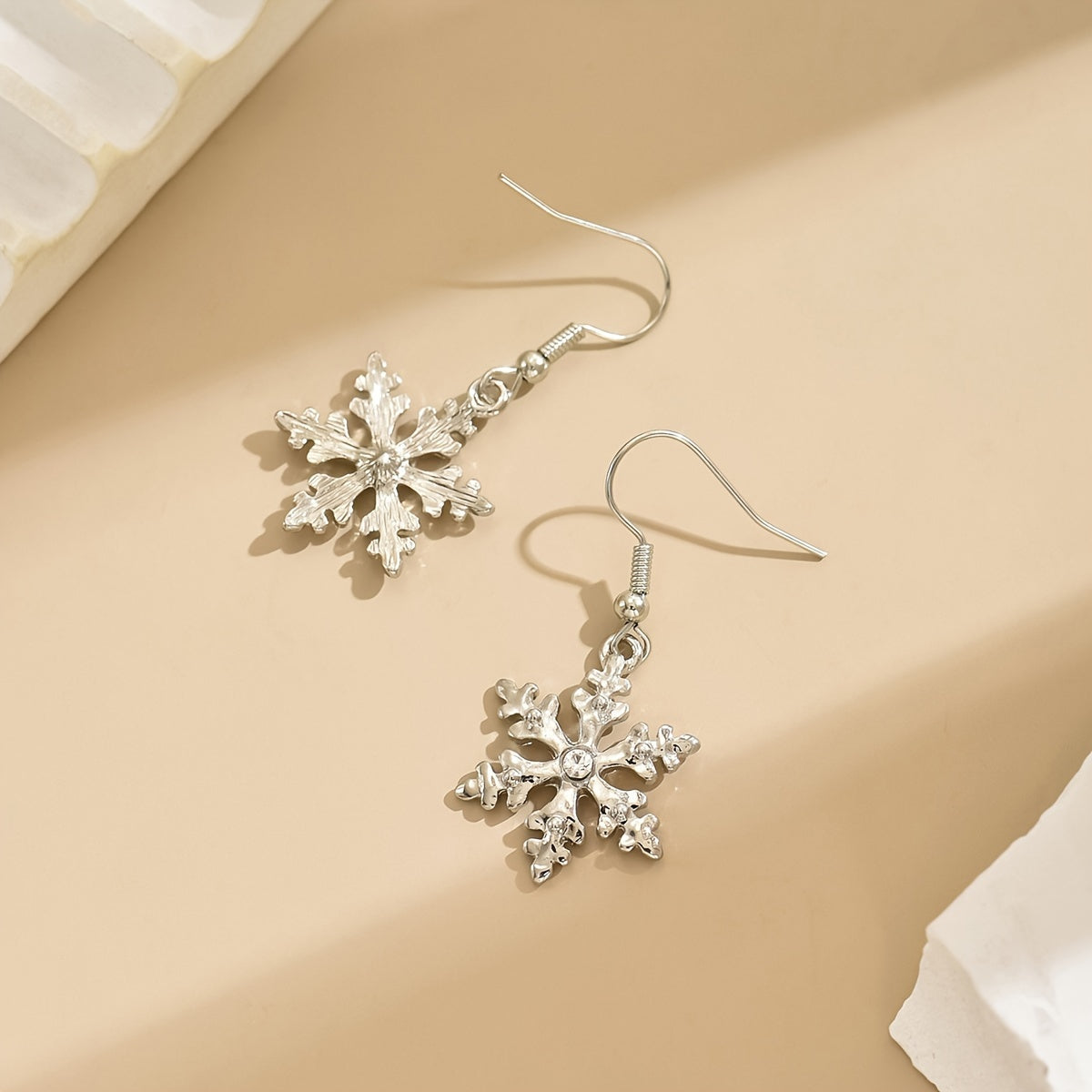 Christmas Elegant Snowflake Drop Dangle Earrings