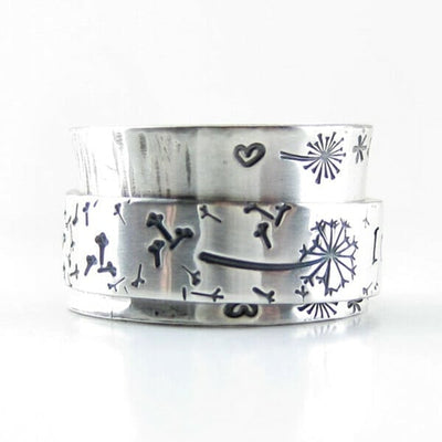 ''I Am Enough'' Meditation Dandelion Ring✨
