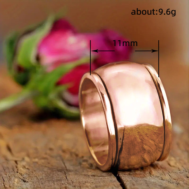 Wide Face Minimalist Ring