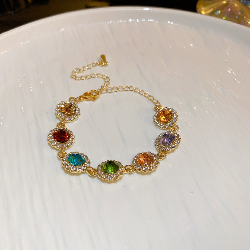 Retro Colored  Geometric Bracelet