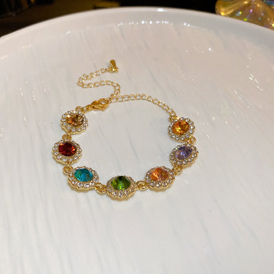 Retro Colored  Geometric Bracelet