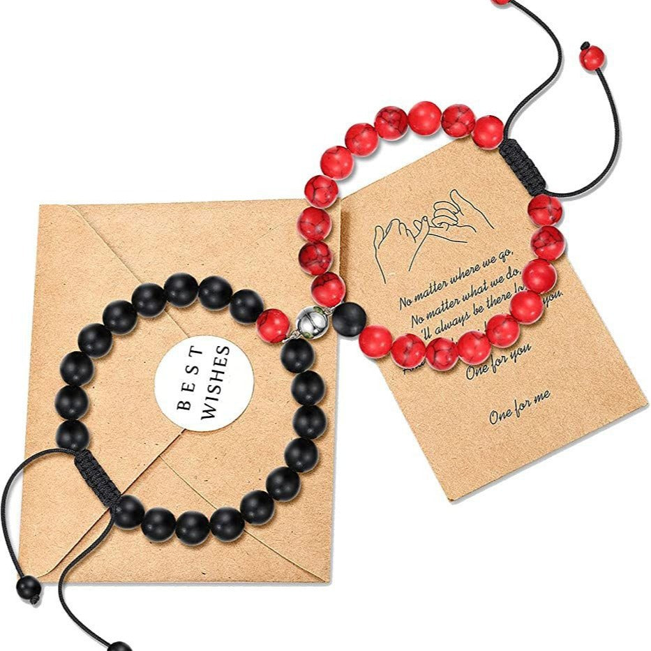 Colorful Stone Weaving Bracelet Couple Bracelet