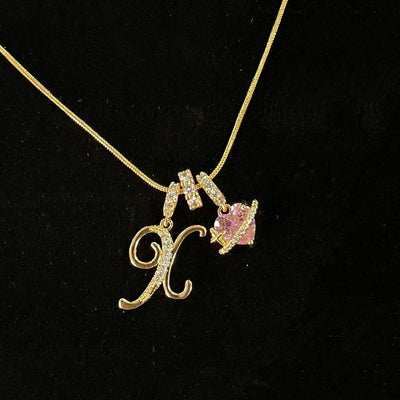 Personalized Custom 18K Gold Plated Alphabet Necklace, Artistic Design Name Necklace, Fashionable Exquisite Gift for Women and Girls