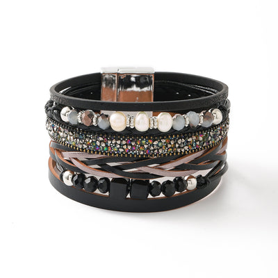 Leaf Scale Leather Bracelet
