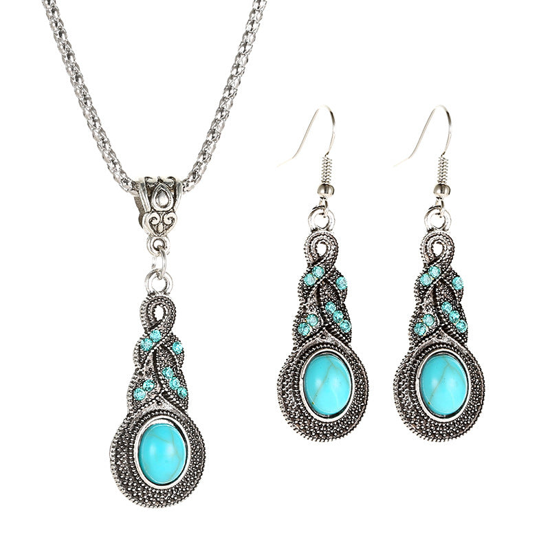 Set Clecs Cristal Turquesa Vintage