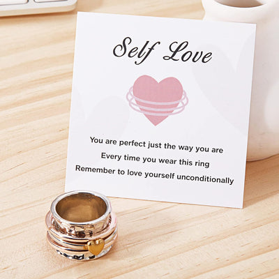 🔥 50% OFF FOR 2nd Item 🎁 Self Love Spinner Heart Ring💖