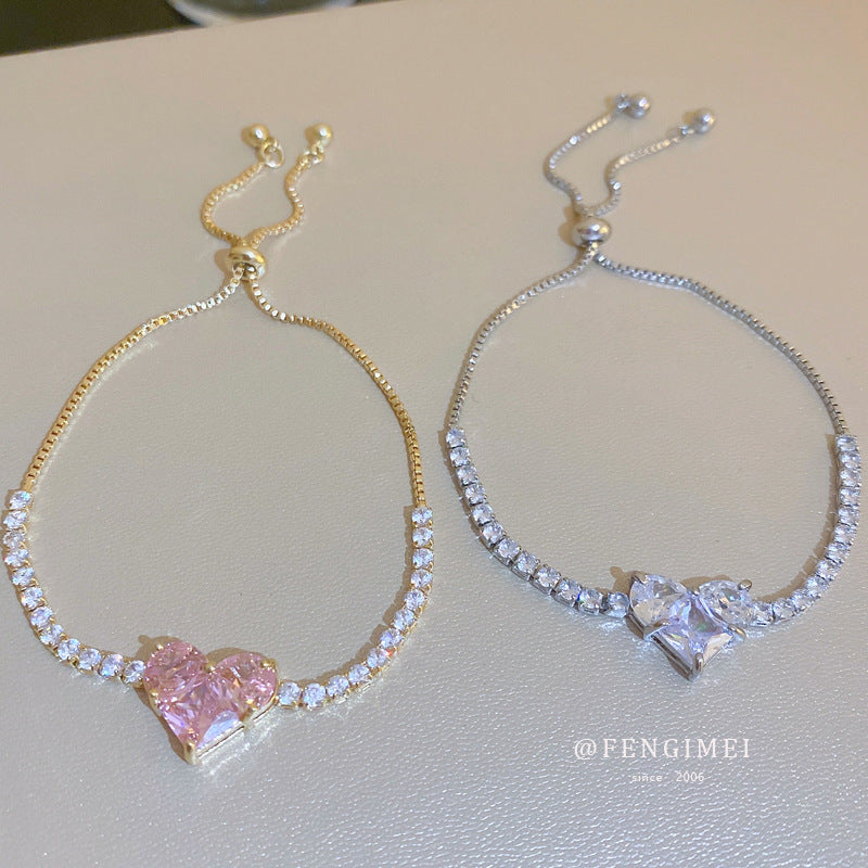 Zircon Heart Bracelet